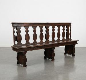 Bench with backrest, Tuscany, 17th century